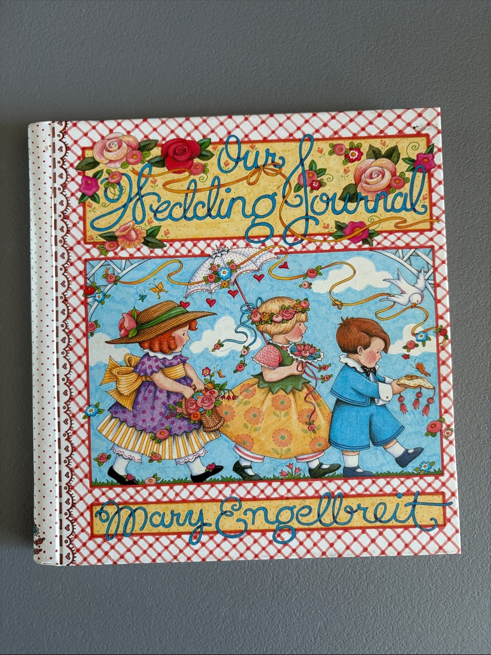 Vintage Mary Engelbreit wedding Journal guest book memory book hard back unused